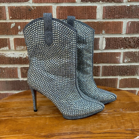 Jessica Simpson Shoes - Jessica Simpson Vianne Pointed Toe Rhinestone Fashion Boot Size 7.5